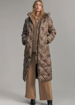 Abrigo acolchado forro contraste