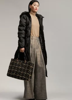 Abrigo largo acolchado