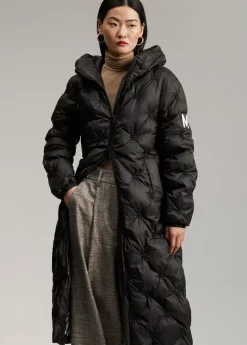 Abrigo largo acolchado