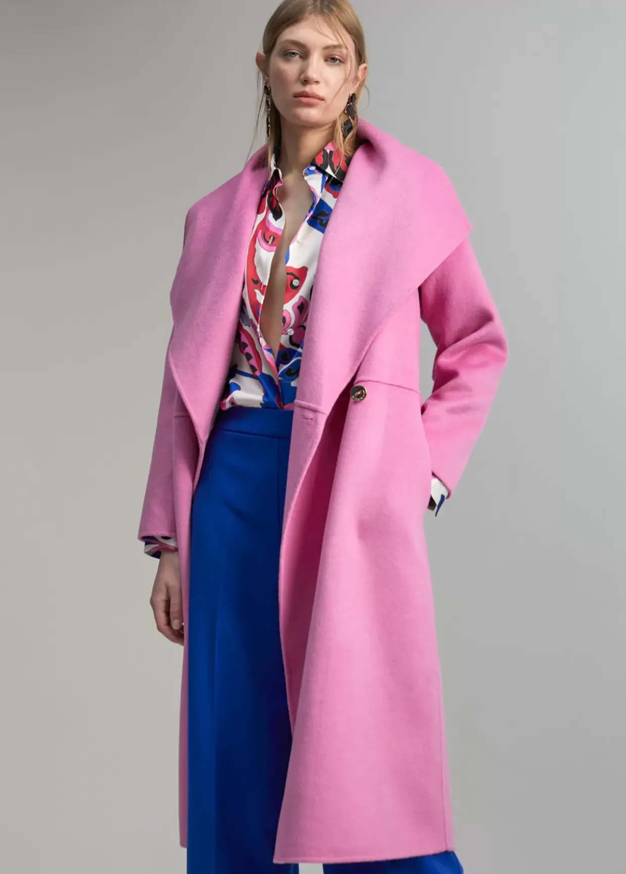 Abrigo monocolor handmade