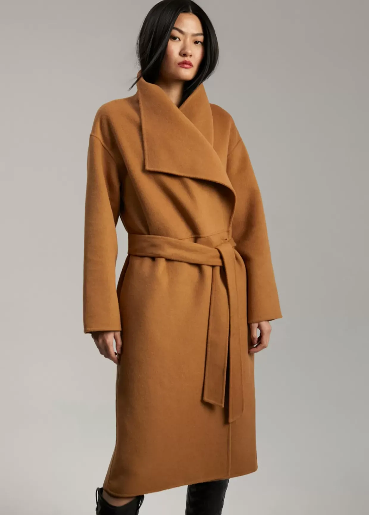 Abrigo monocolor handmade