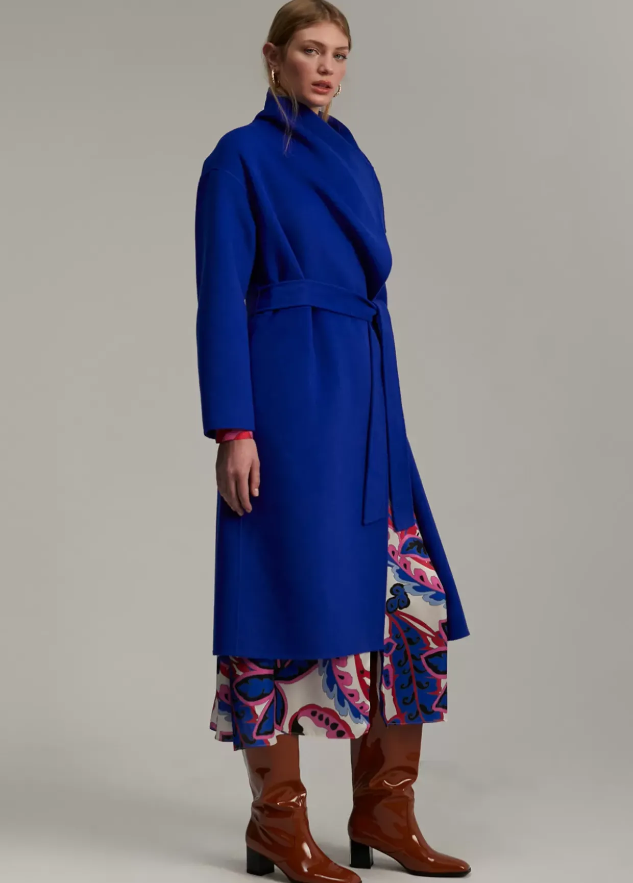 Abrigo monocolor handmade