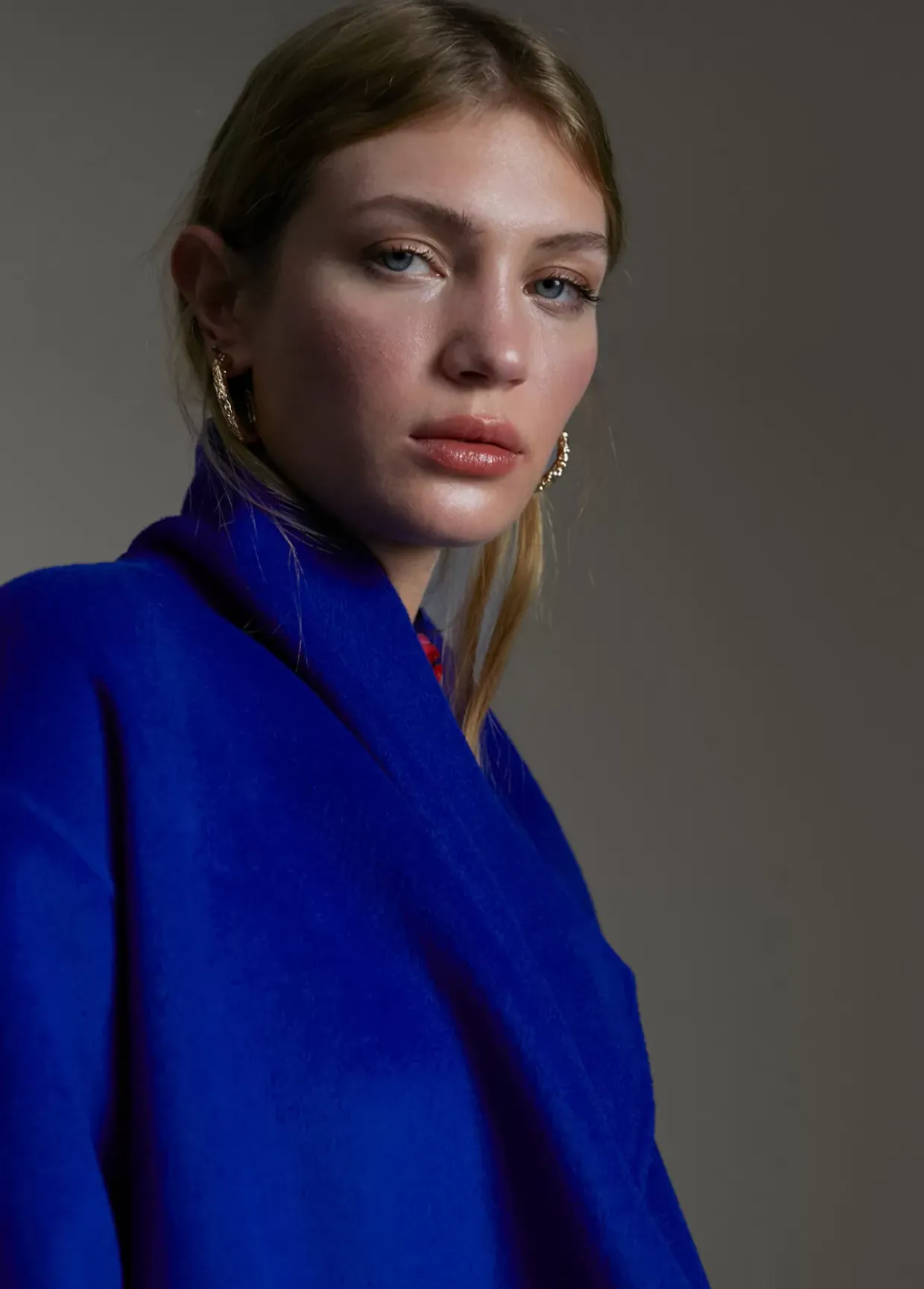 Abrigo monocolor handmade