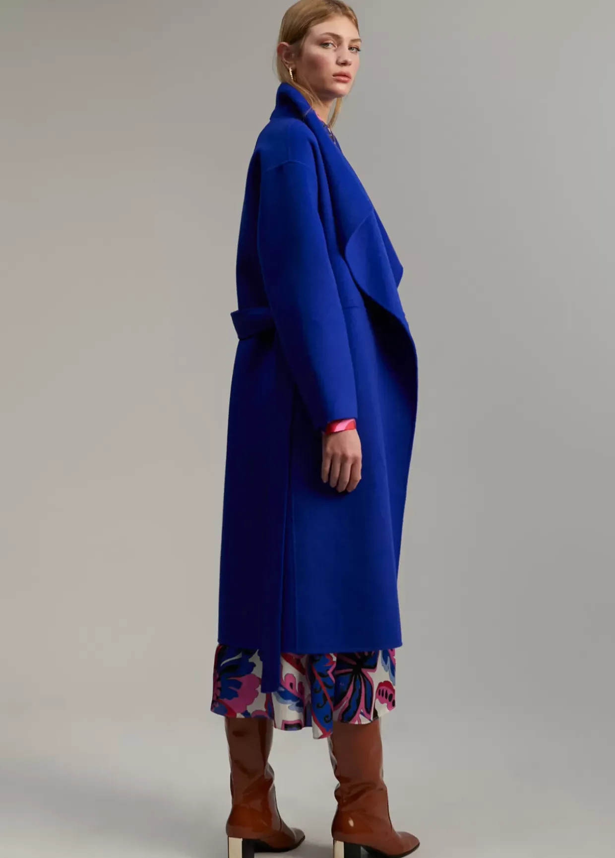 Abrigo monocolor handmade