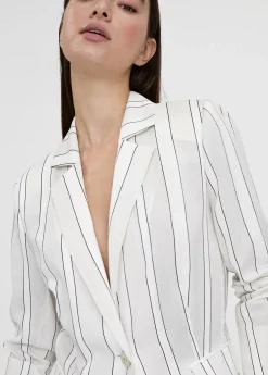 Americana blazer con rayas