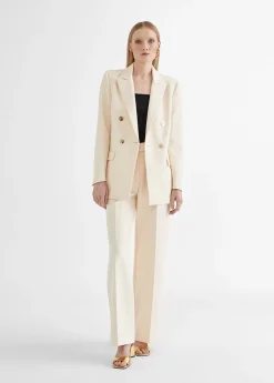 Americana cruzada monocolor