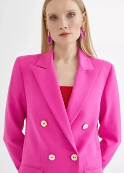 Americana cruzada monocolor