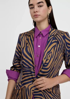 Americana estampado cebra