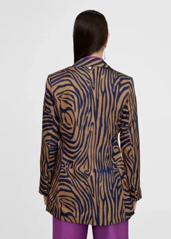 Americana estampado cebra