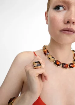 Anillo cristal animal print