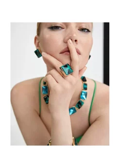 Anillo cristal animal print