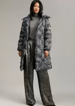 Anorak acolchado animal print