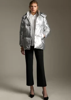 Anorak acolchado metalizado