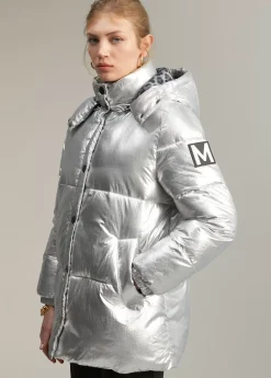 Anorak acolchado metalizado