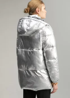 Anorak acolchado metalizado