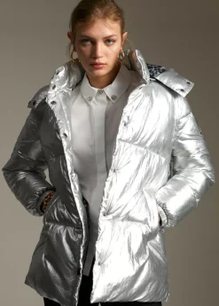 Anorak acolchado metalizado