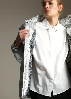 Anorak acolchado metalizado