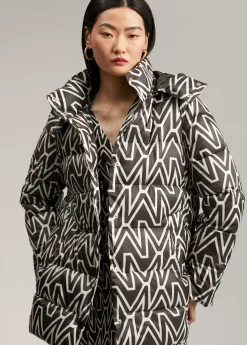 Anorak corto acolchado monograma