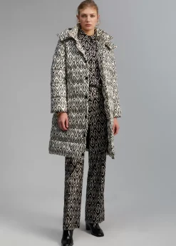 Anorak midi acolchado monograma