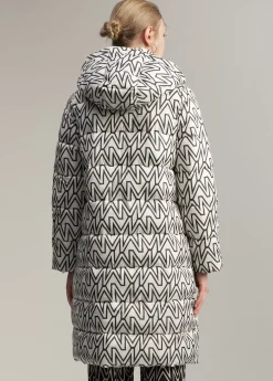 Anorak midi acolchado monograma