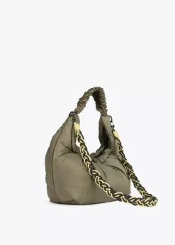 Bandolera acolchada asa trenzada