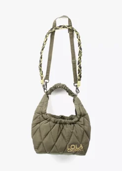 Bandolera acolchada asa trenzada