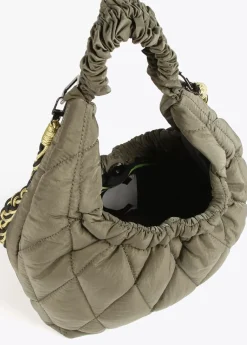 Bandolera acolchada asa trenzada