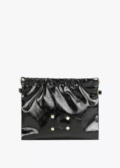 Bandolera efecto piel brillante