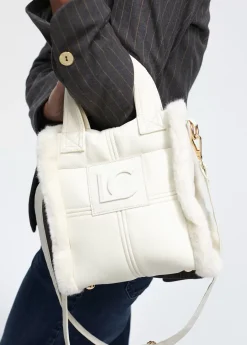 Bandolera efecto piel y pelo