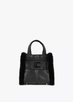 Bandolera efecto piel y pelo