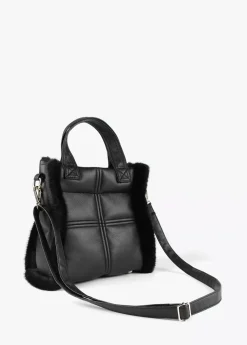 Bandolera efecto piel y pelo