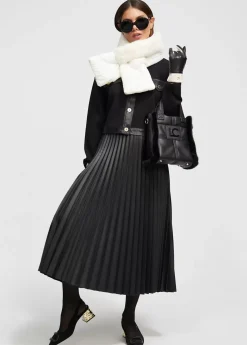 Bandolera efecto piel y pelo