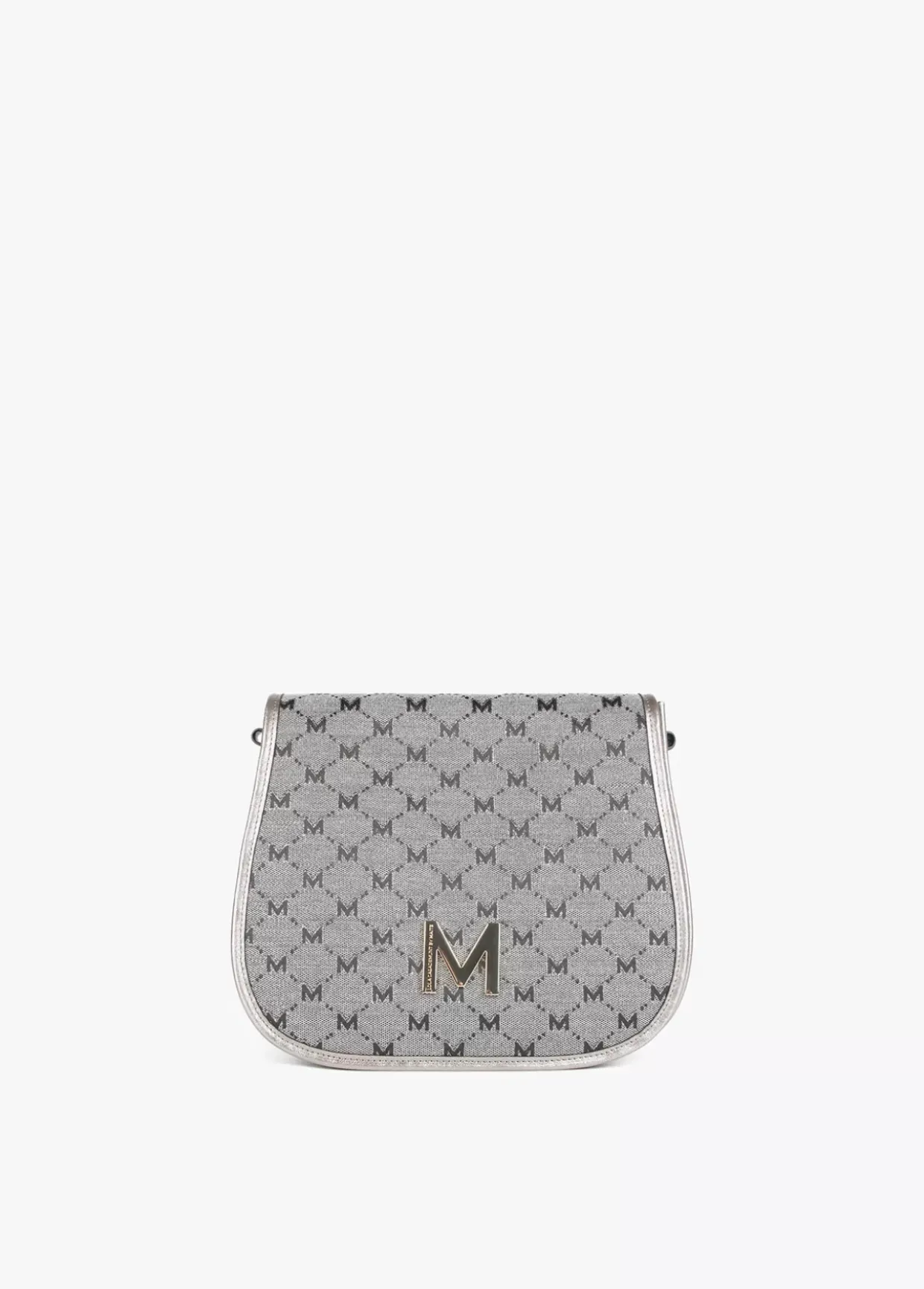 Bandolera gris jacquard