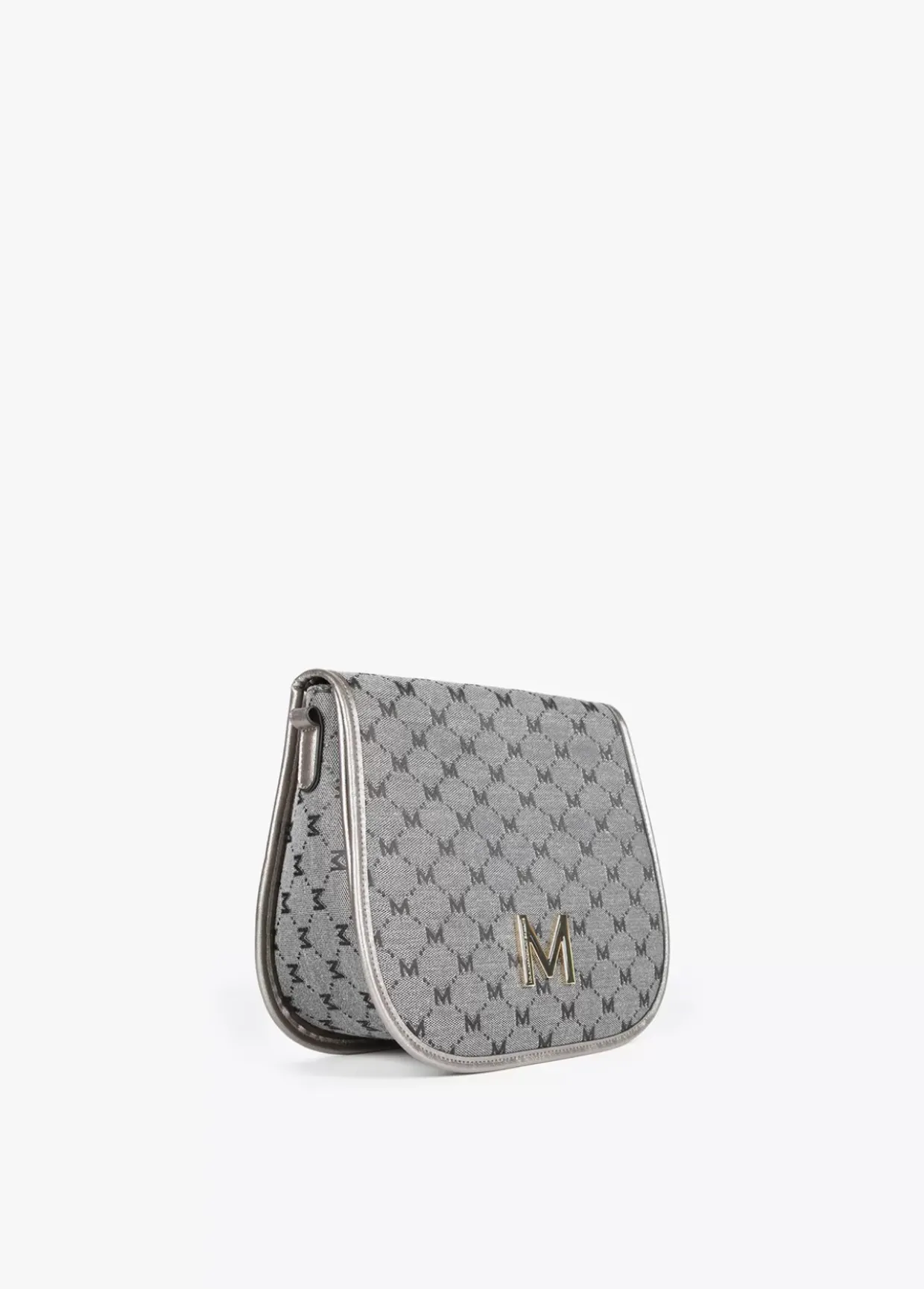 Bandolera gris jacquard