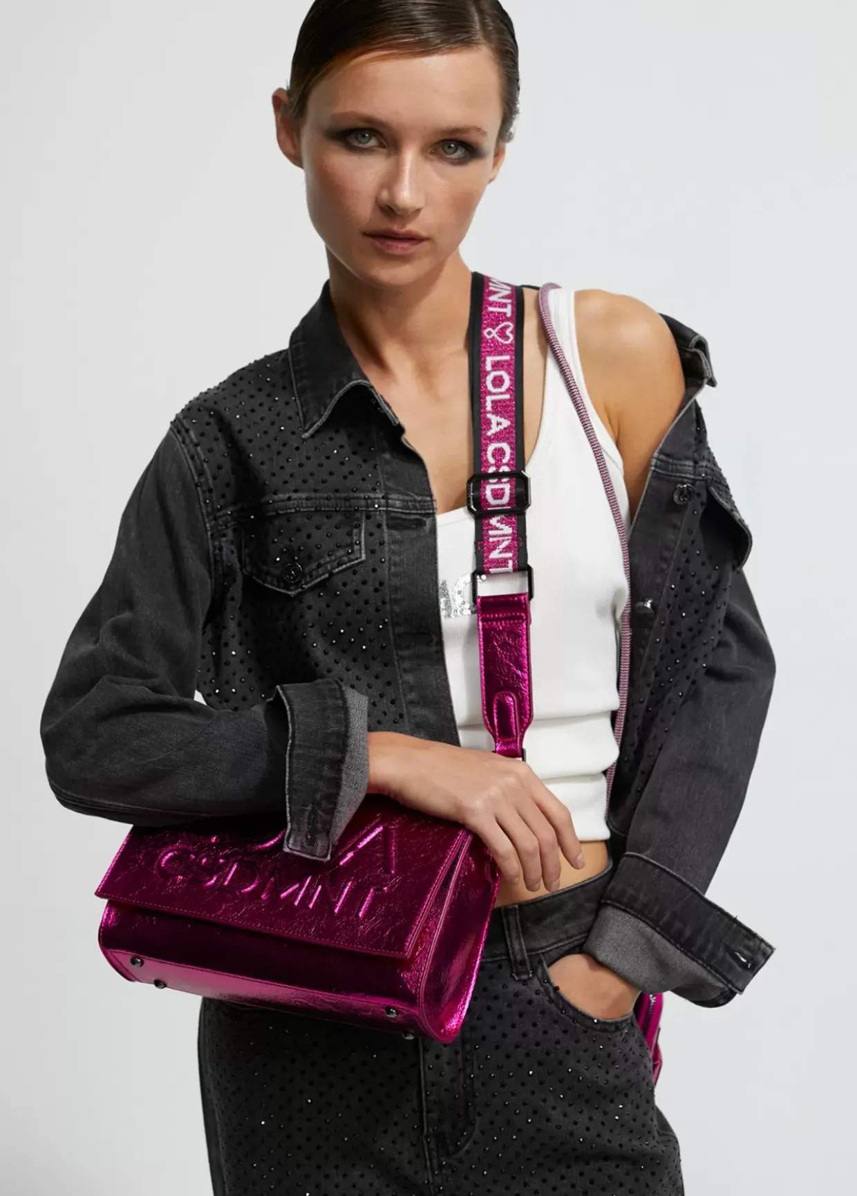 Bandolera metalizada