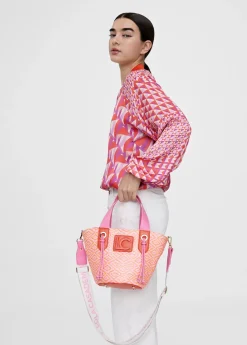 Bandolera tipo cesta efecto rafia