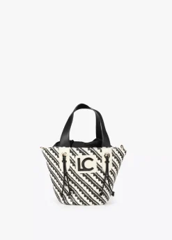 Bandolera tipo cesta efecto rafia