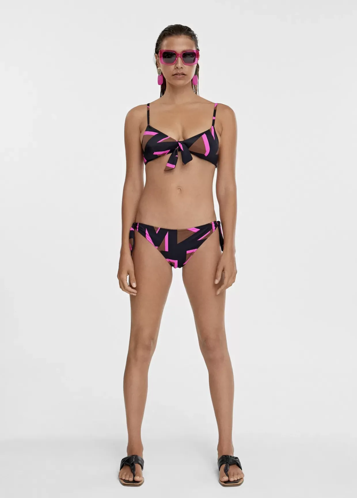 Bikini estampado maxi logo