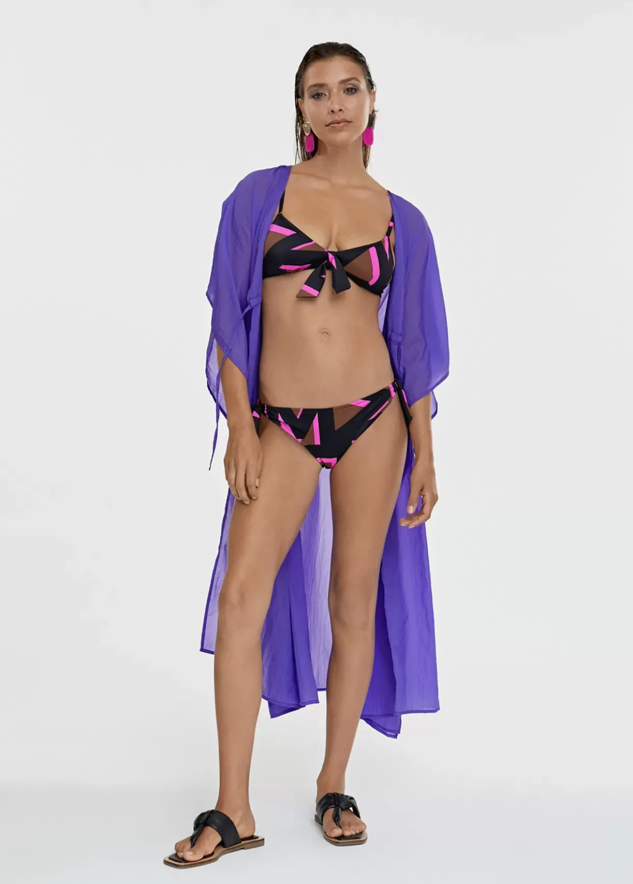 Bikini estampado maxi logo