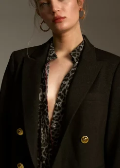 Blazer botón animal