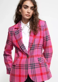 Blazer cuadros tweed