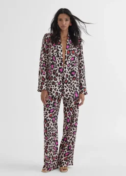 Blazer estampada animal