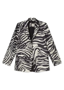 Blazer estampada cebra