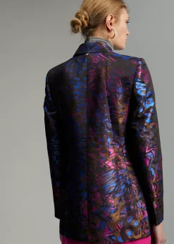 Blazer jacquard estampado