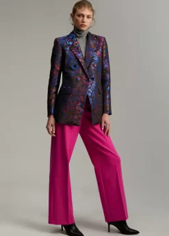 Blazer jacquard estampado