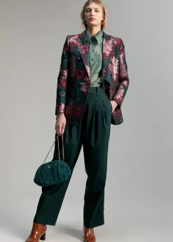 Blazer jacquard floral