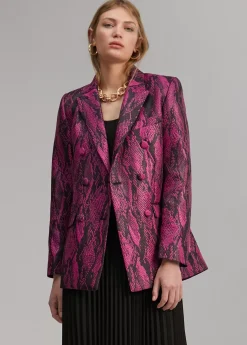 Blazer jacquard serpiente