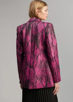 Blazer jacquard serpiente