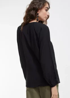 Blusa detalle eyelets