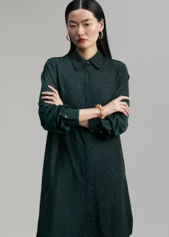 Blusón largo de punto lúrex